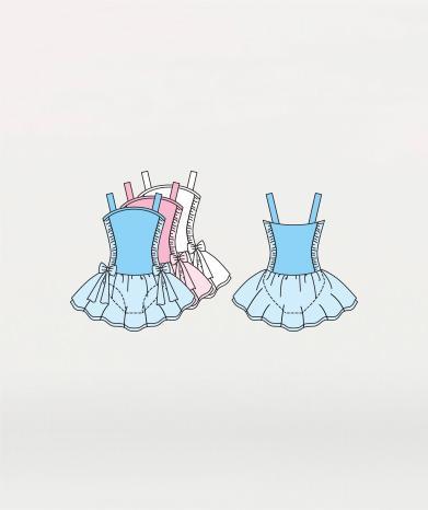 Camisole Ballet Leotard with Tulle Skirt - GIRLS