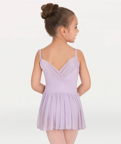 Gathered Neckline Leo with Skirt - GIRLS