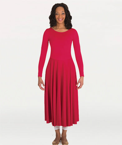 Long Sleeve Fire Dress - WOMENS