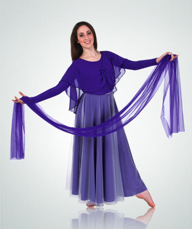 Long Full Chiffon Skirt