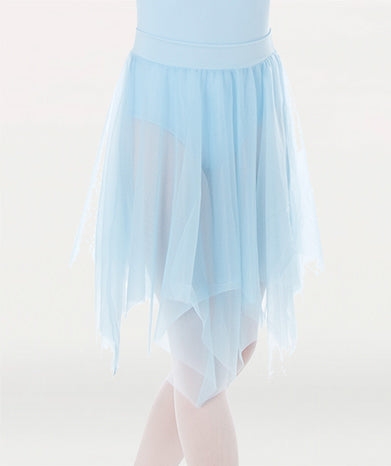 Uneven Hem Double Layer Chiffon Skirt - WOMENS