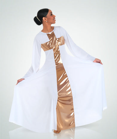 Praise Cross Long Dress - WOMENS