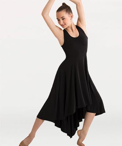 Hi-Lo Long Dance Dress - GIRLS