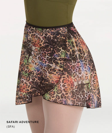 Classic Printed Wrap Ballet Skirt - WOMENS