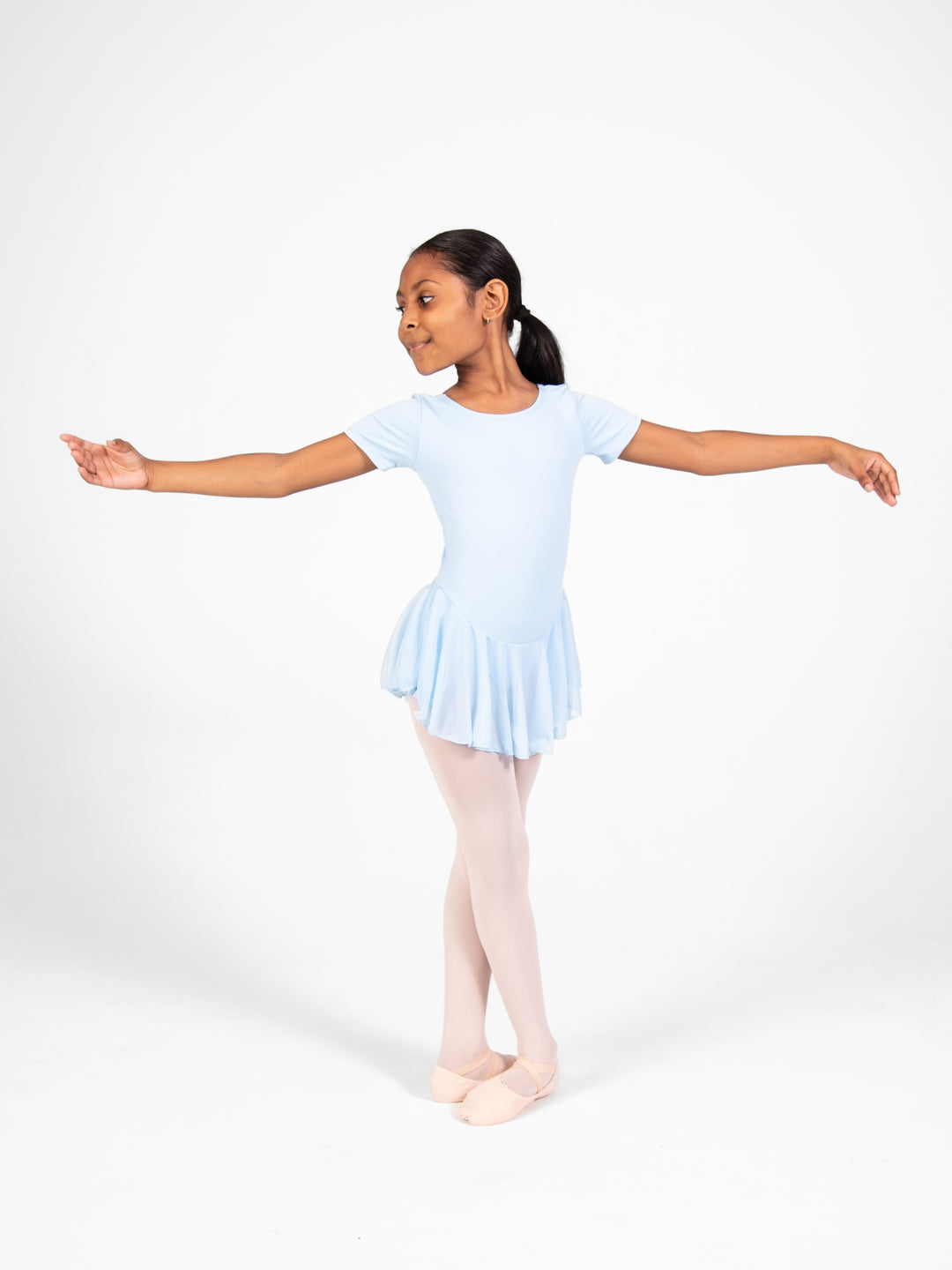 ProWEAR Short Sleeve Chiffon Skirted Leotard - GIRLS