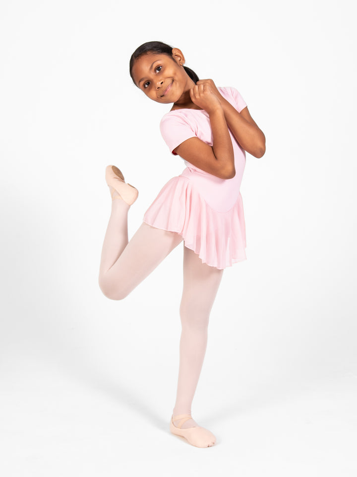 ProWEAR Short Sleeve Chiffon Skirted Leotard - GIRLS