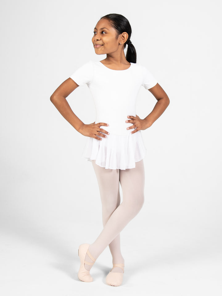 ProWEAR Short Sleeve Chiffon Skirted Leotard - GIRLS