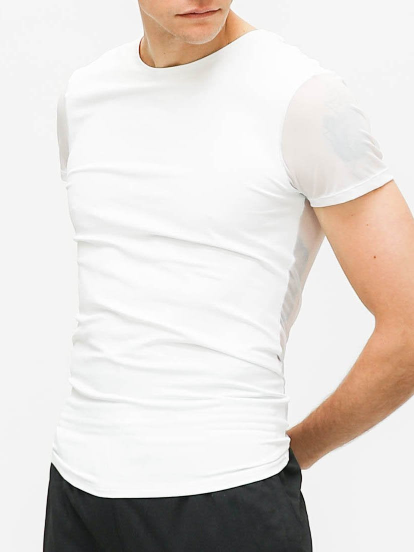 Tee Shirt with Power Mesh Back - BOYS