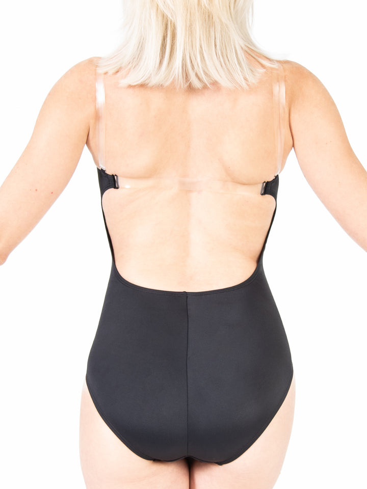 UnderWraps Padded Bust Low Back Leotard - WOMENS