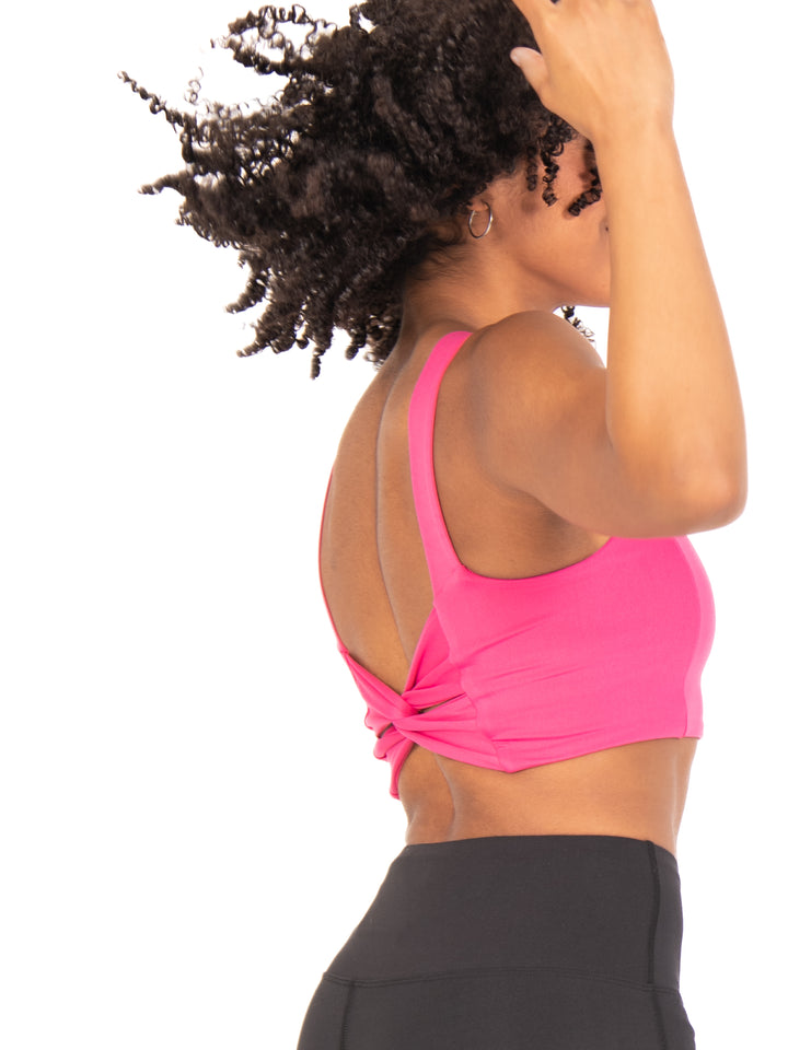 Recycled Poly Twist Back Sports Bra