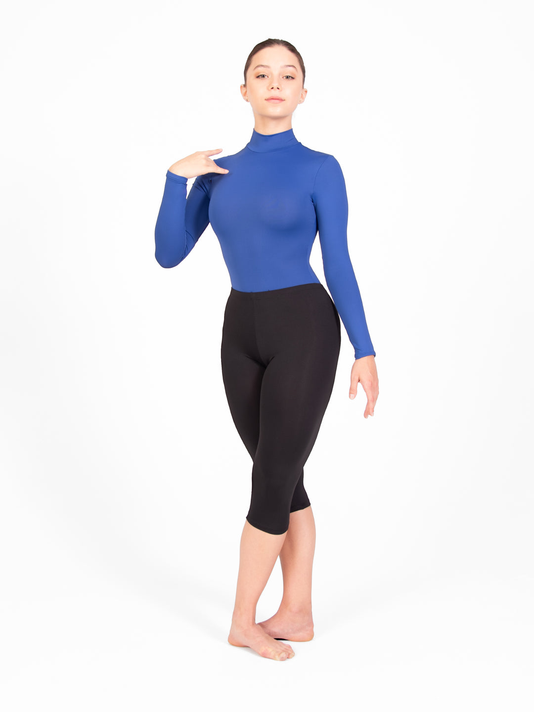 ProWEAR Zip Back Mock Turtleneck Leotard - WOMENS