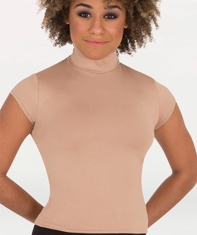 Cap Sleeve Hi-Neck Pullover - WOMENS